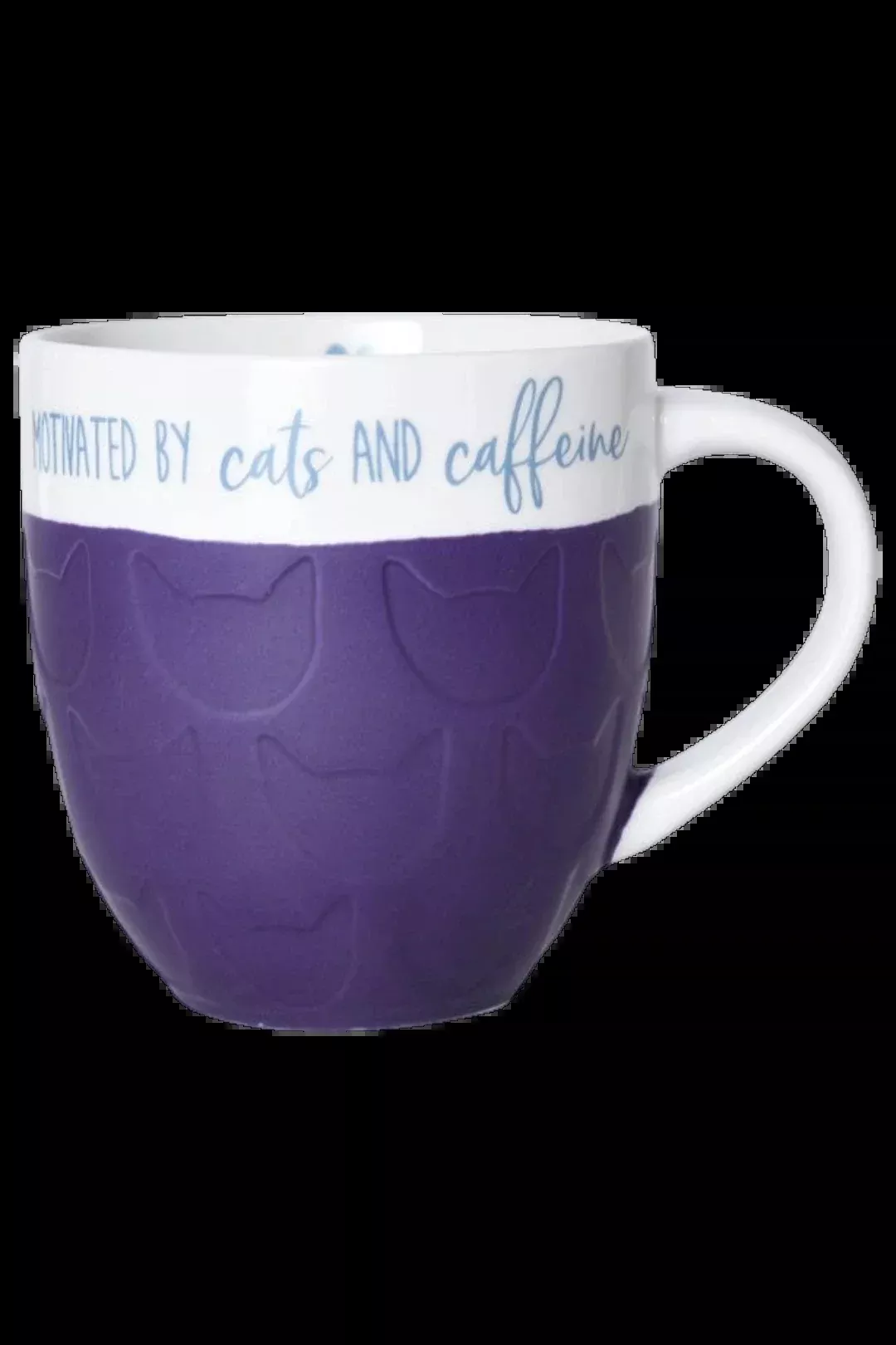 Pfaltzgraff “Motivated by Cats & Caffeine” 20oz Porcelain Mug