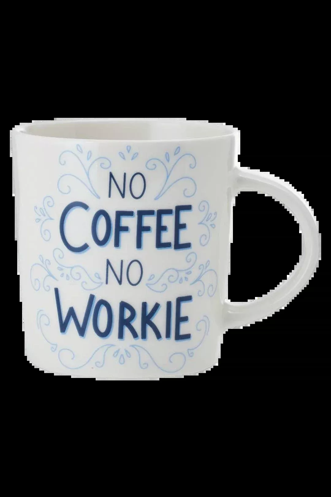 Pfaltzgraff “No Coffee, No Workie” 18oz Porcelain Mug
