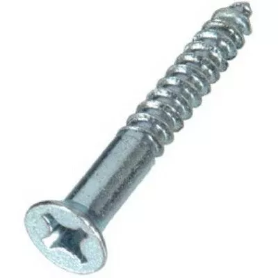Phillips Flat Head Zinc Wood Screws – #8 x 3/4-In. – 20 Pack