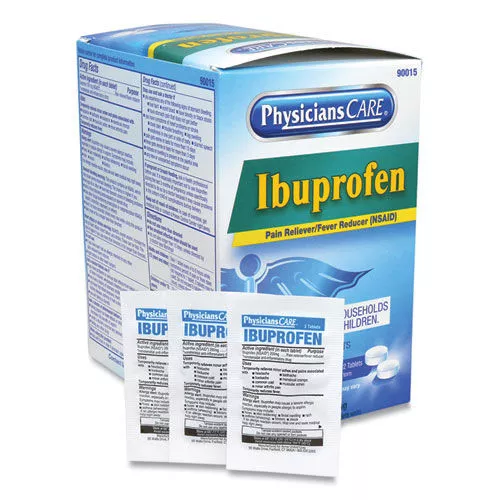 PhysiciansCare 90015-002 Ibuprofen Medication (100/Box)