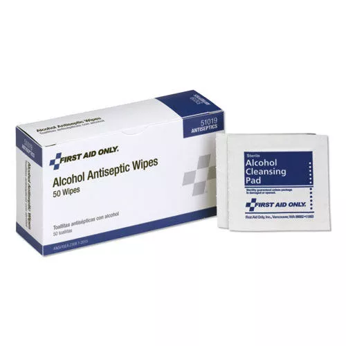 PhysiciansCare by First Aid Only 51019-001 First Aid Alcohol Pads (50/Box)