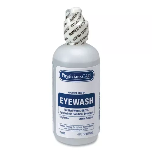 PhysiciansCare by First Aid Only 7-006 4 oz. Bottle First Aid Refill Components Disposable Eye Wash