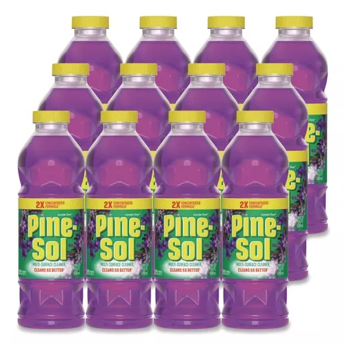 Pine-Sol 60153CT 24 oz. Bottle Concentrated Multi-Surface Cleaner - Lavender Clean (12/Carton)
