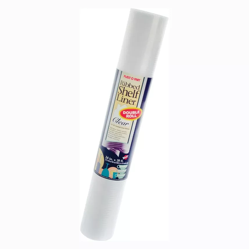 Plastic Ribbed Shelf Liner -20ft x 12"