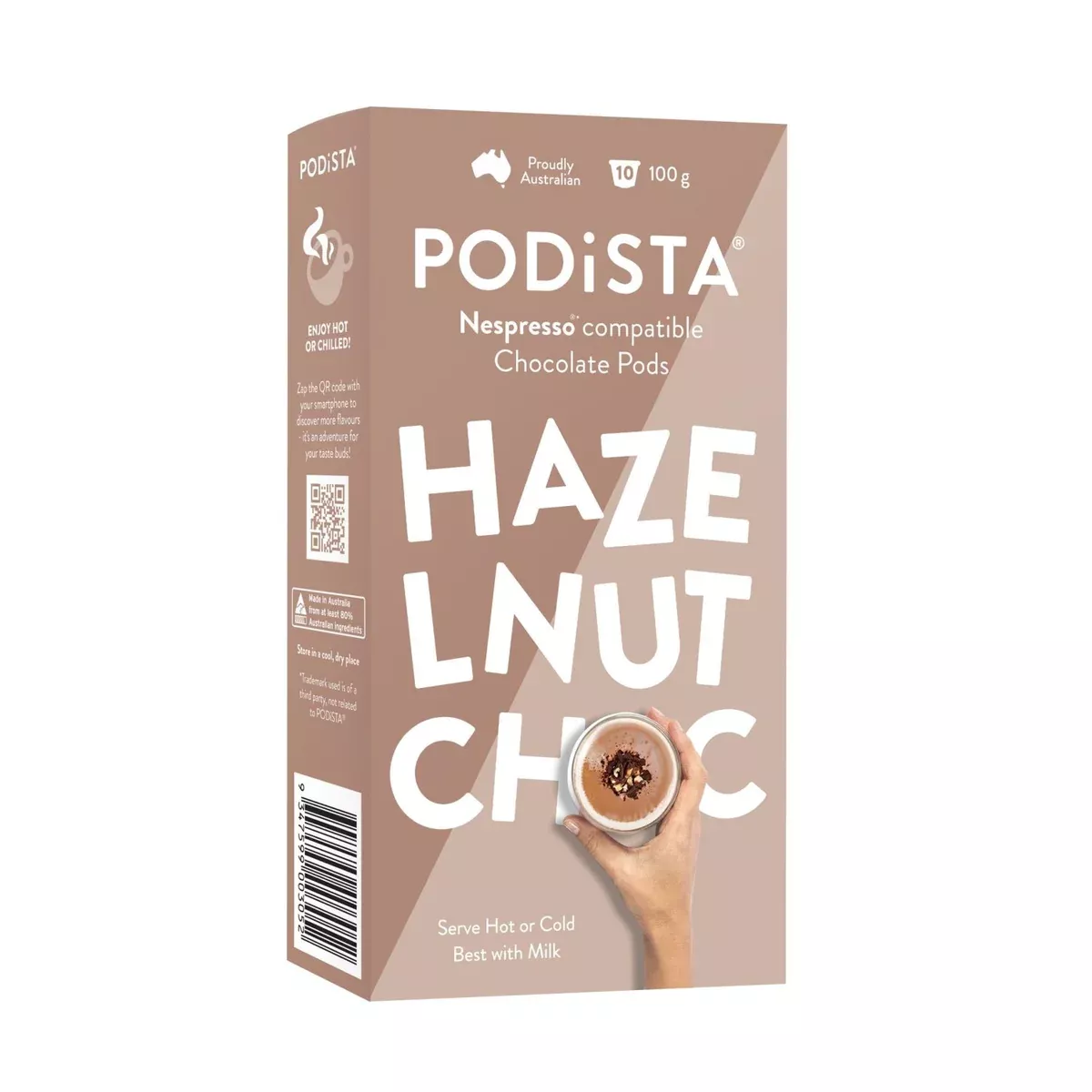Podista - Hazelnut Hot Chocolate 10 Pack