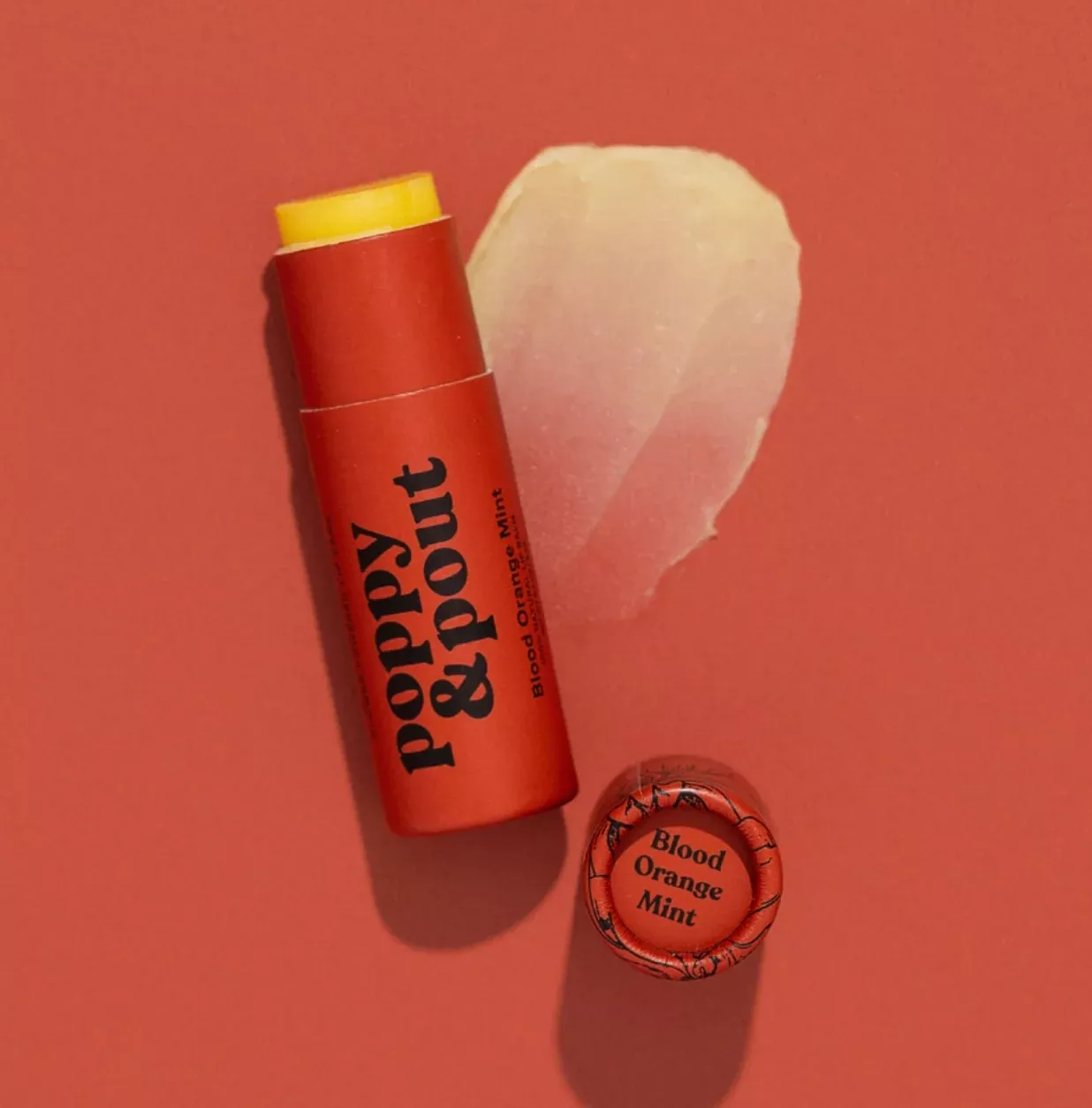 Poppy & Pout Lip Balm - Blood Orange Mint