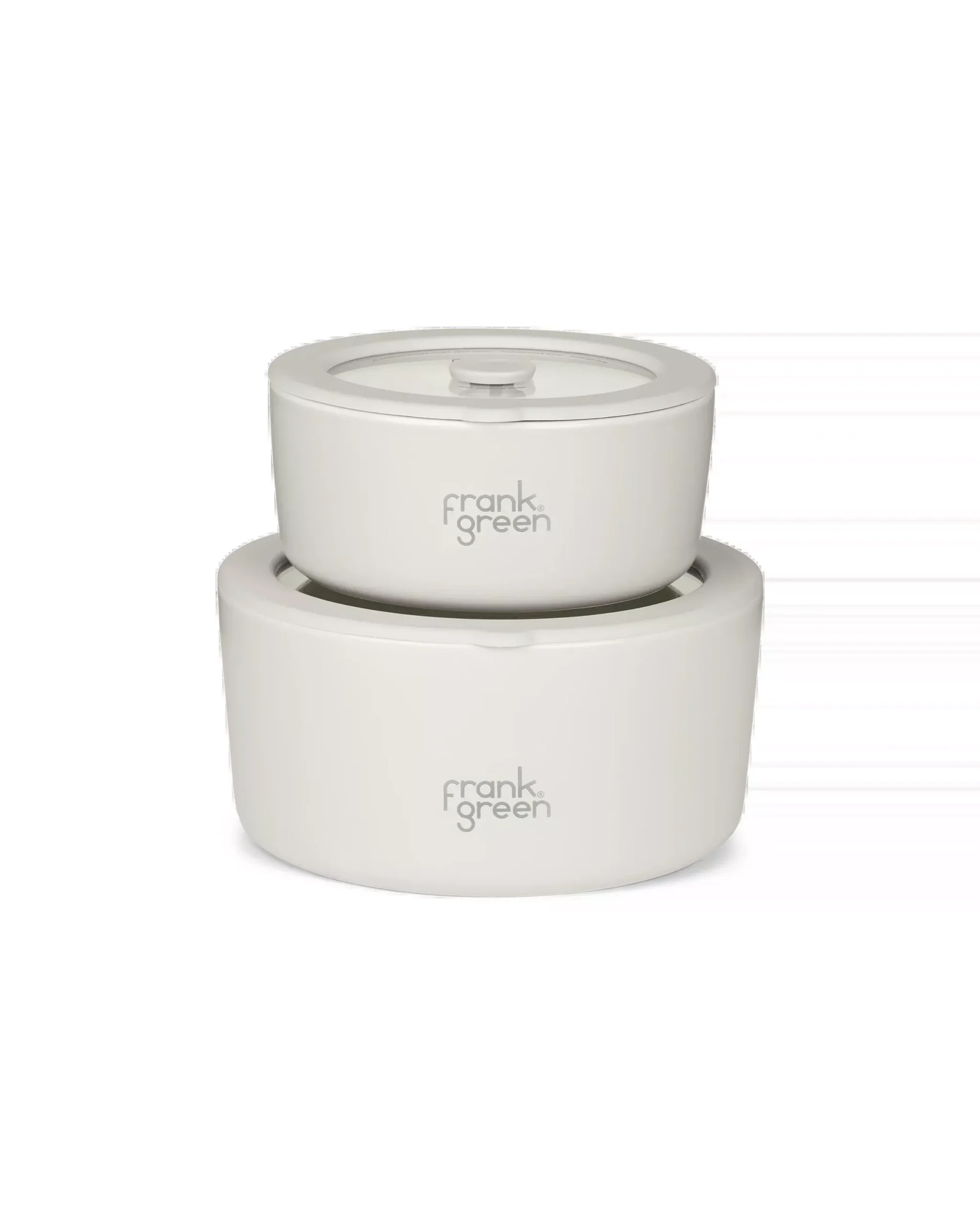 Porcelain Bowls with Glass Lids (2 Pack) - 700ml & 1500ml