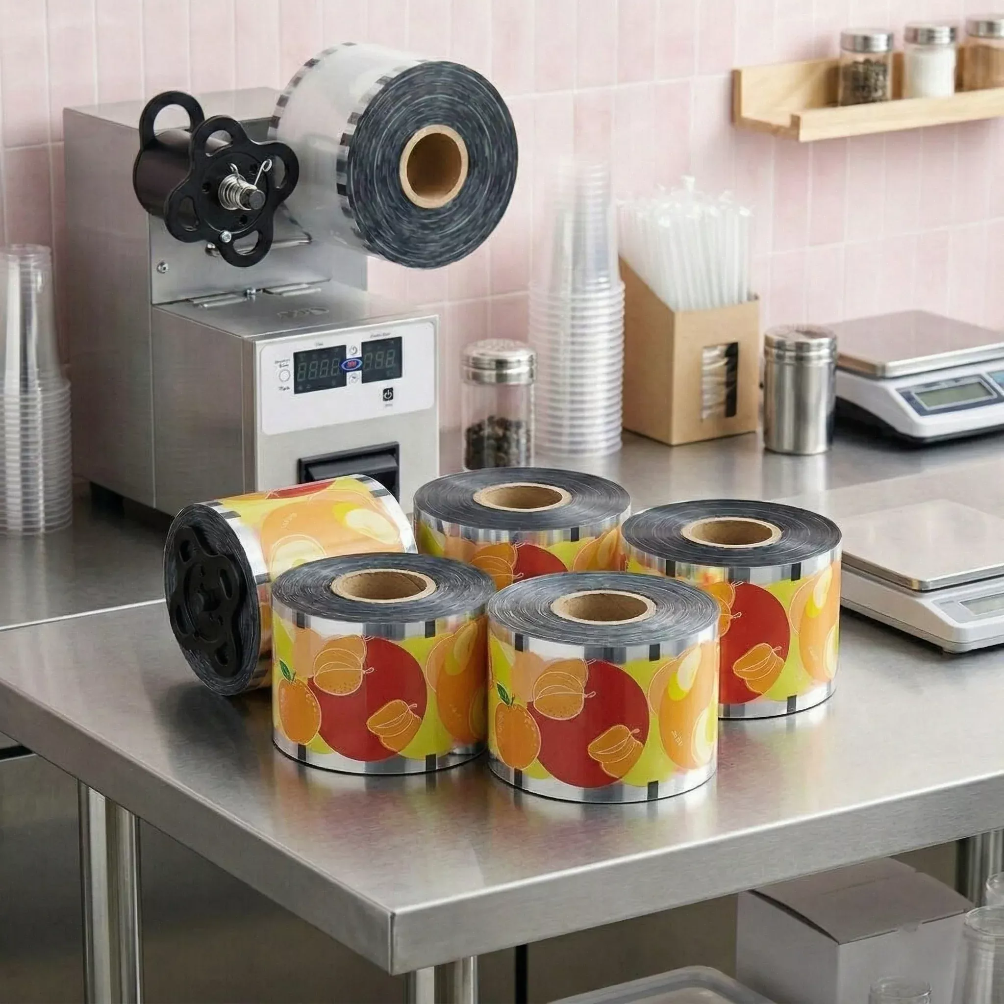 PP Plastic Sealing Film Roll (95mm), Generic Print - 1 roll