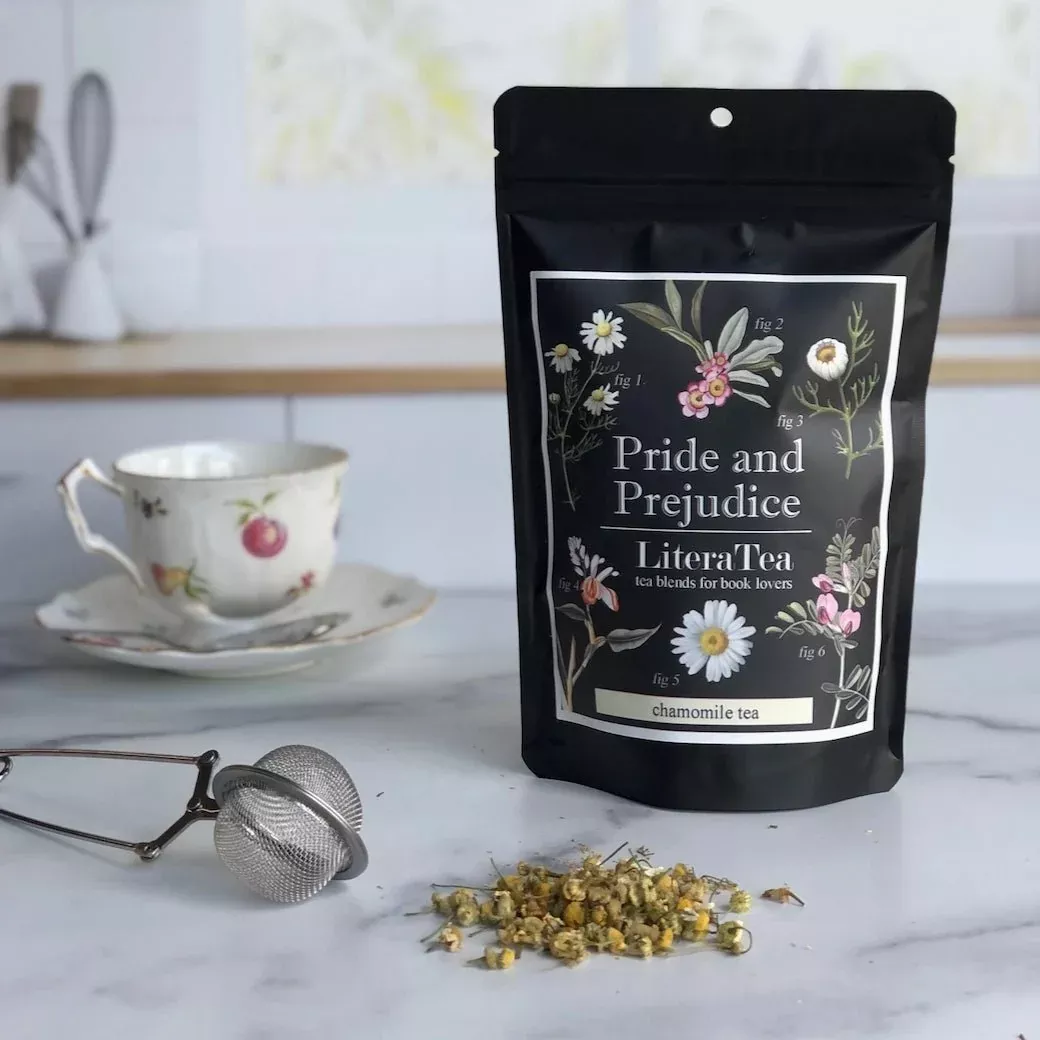 Pride and Prejudice Loose Leaf Chamomile Tea for Book Lovers