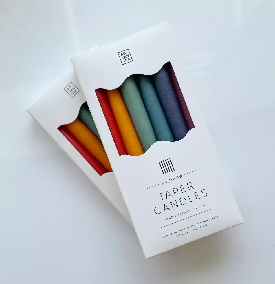 Pride Taper Candles 6 Pack