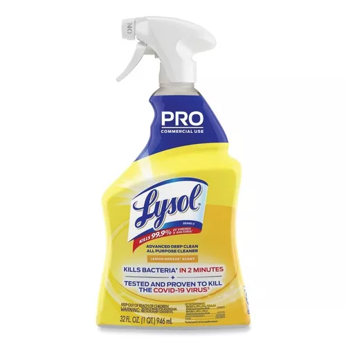 Professional LYSOL Brand 19200-00351 32 oz Advanced Deep Clean All Purpose Cleaner - Lemon Breeze