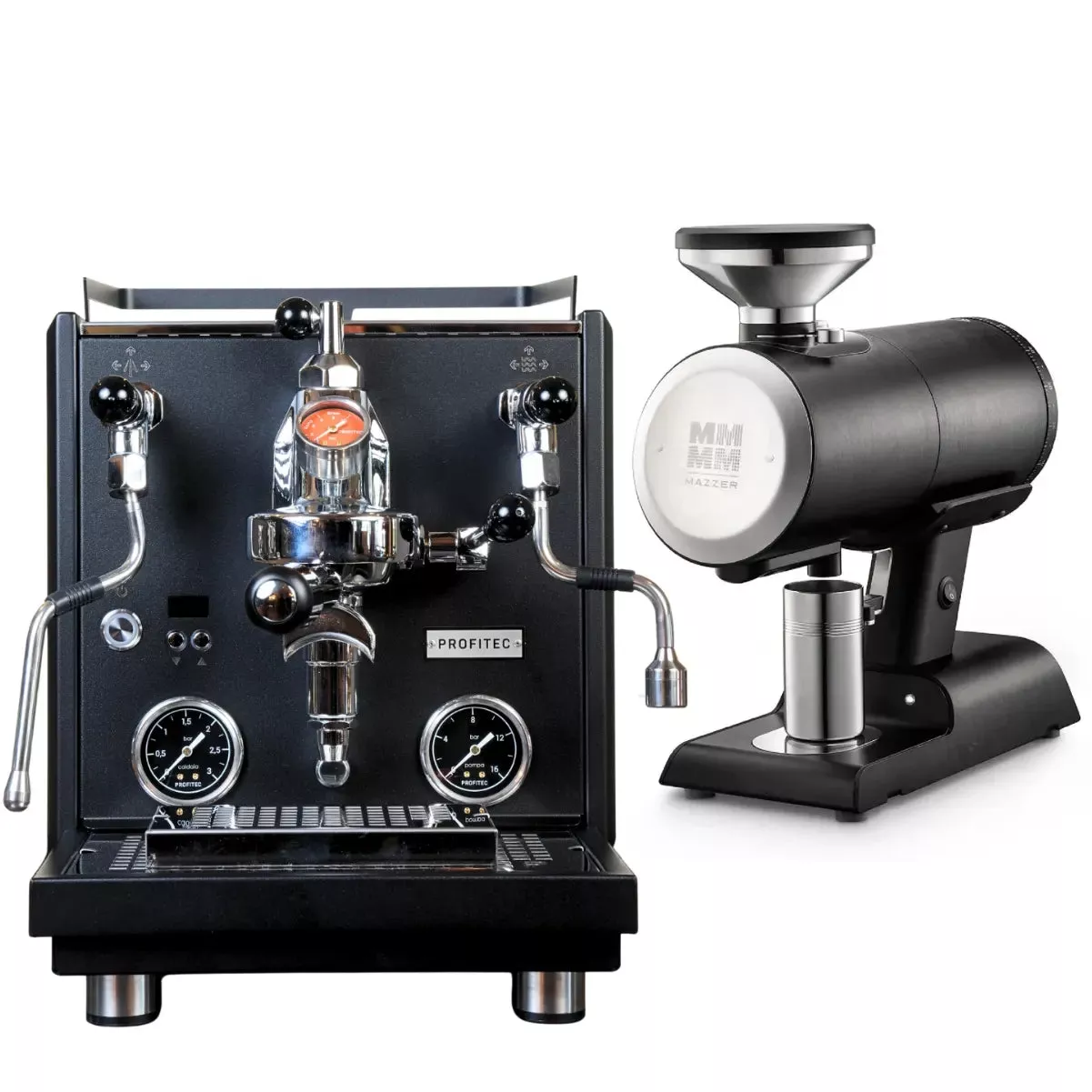 Profitec Drive Espresso Machine (Black) with Mazzer Philos Grinder (Black) Bundle