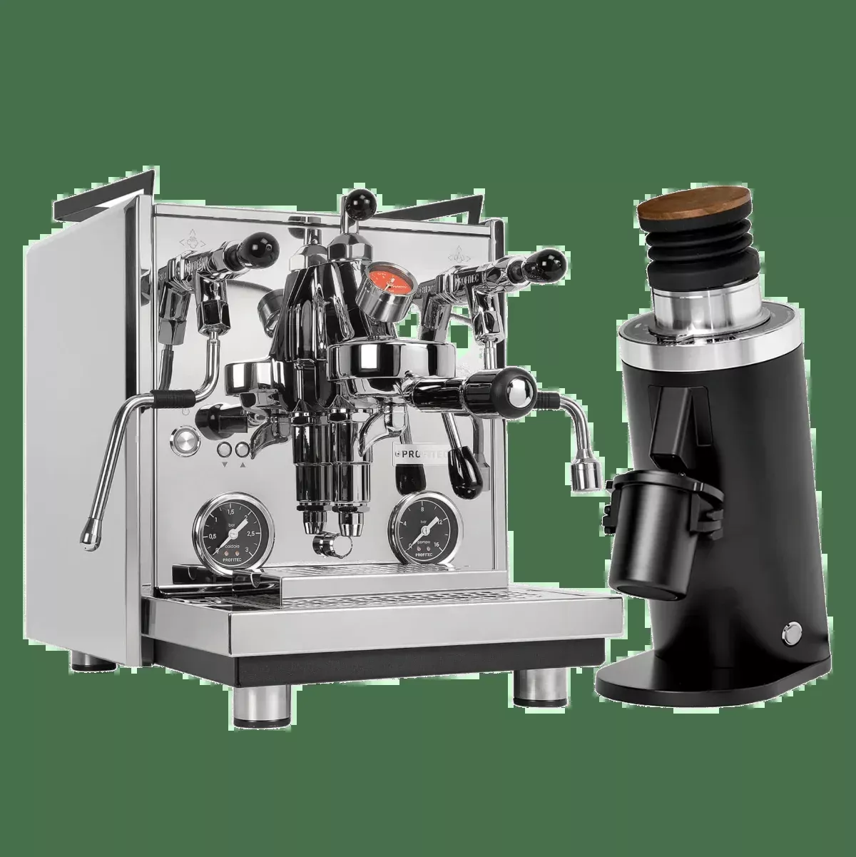 Profitec Drive Espresso Machine with DF64 Gen 2.5 Grinder (Black) Bundle