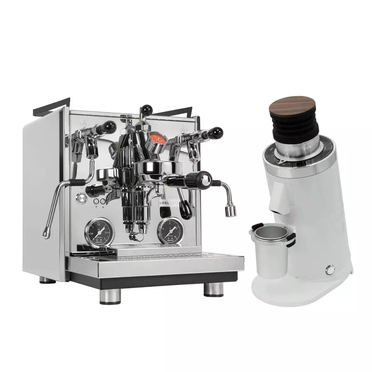 Profitec Drive Espresso Machine with DF64 Gen 2.5 Grinder (White) Bundle