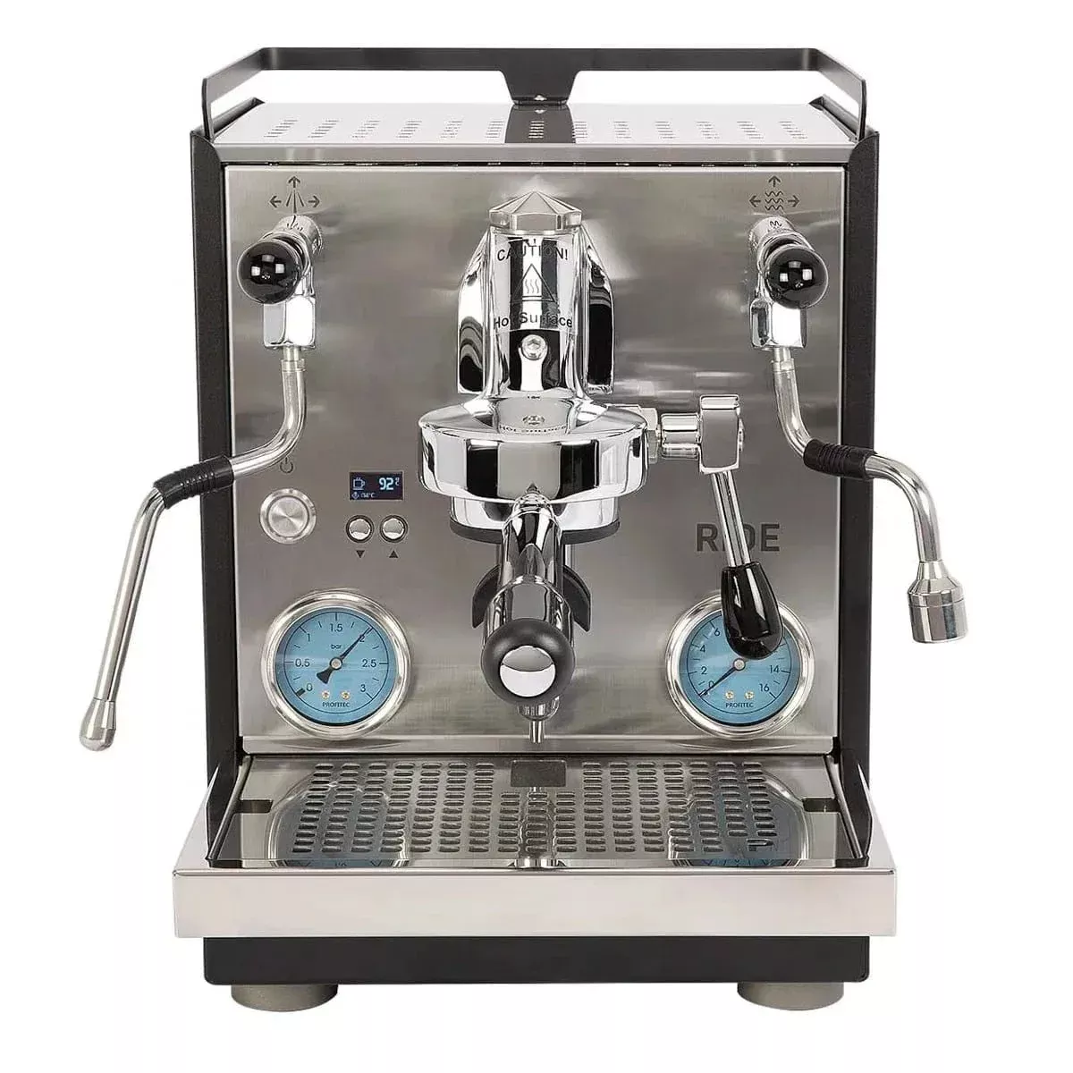 Profitec Ride Dual Boiler Espresso Machine (Black and Stainless Steel)