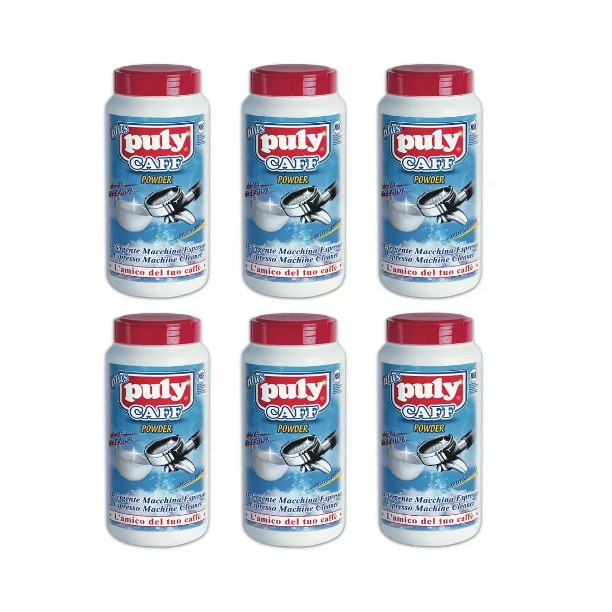 Puly Caff Espresso Machine Cleaning Powder 900g (Pack of 6)