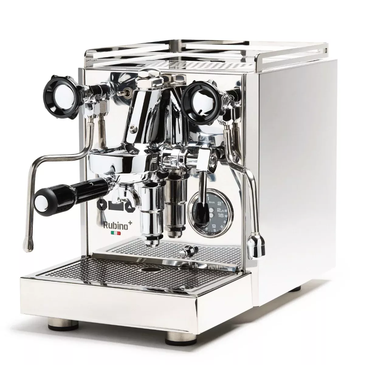Quick Mill Rubino Plus E61 Heat Exchanger Espresso Machine 0981P (Stainless Steel)