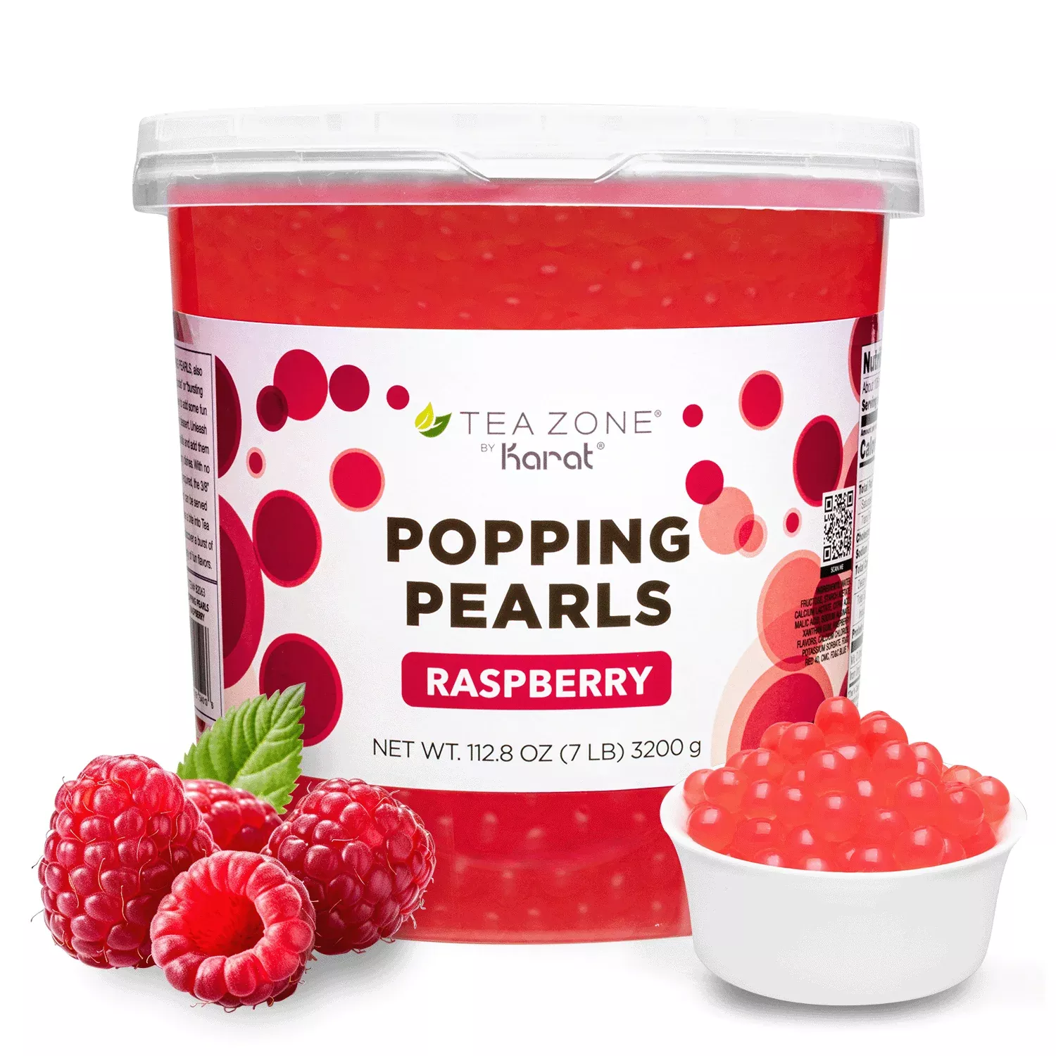 Raspberry POPPING PEARLS™ - Jar (7 lbs)