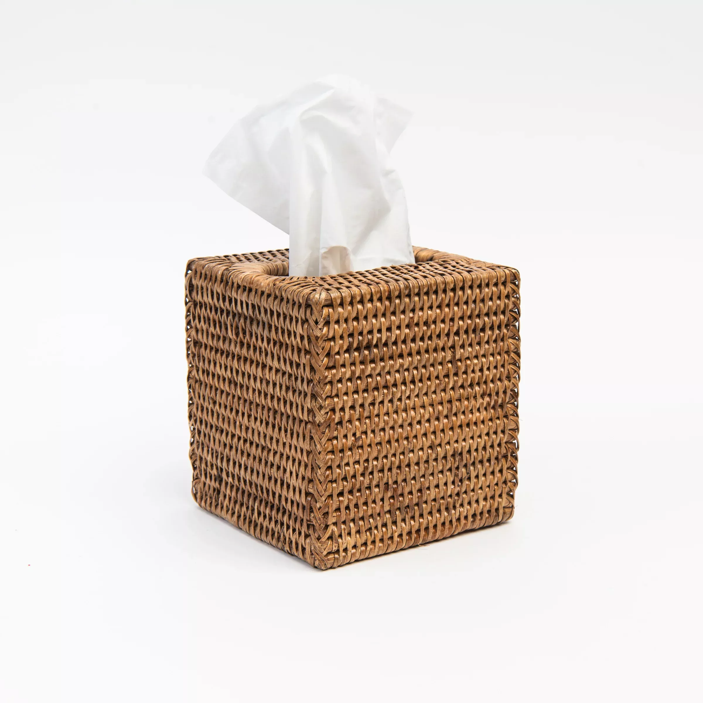 Rattan Tissue Box Cover