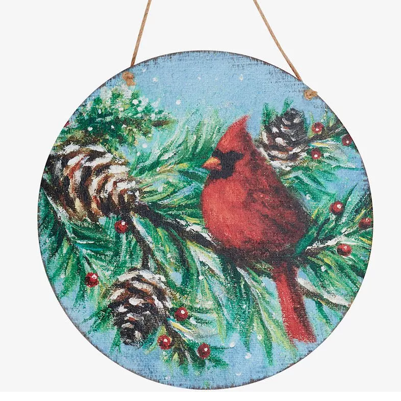 Red Winter Cardinal Wall Decor