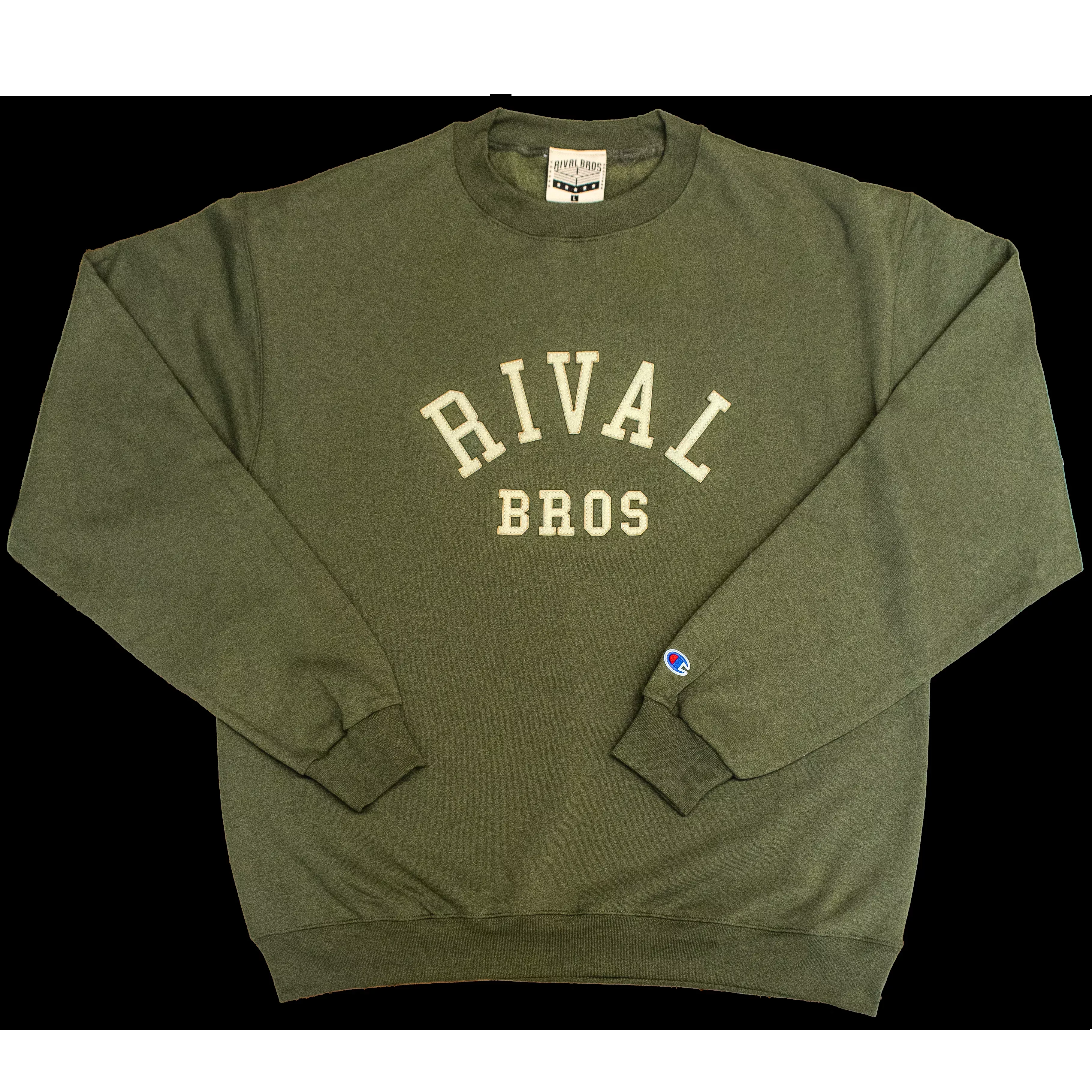 Rival Bros Collegiate Crewneck - Fresh Olive