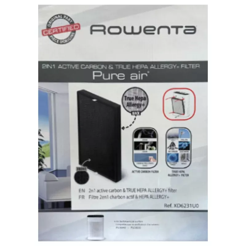 Rowenta XD6231U1 Pure Air 2-in-1 Active Carbon and Allergy+ Replacement Filter