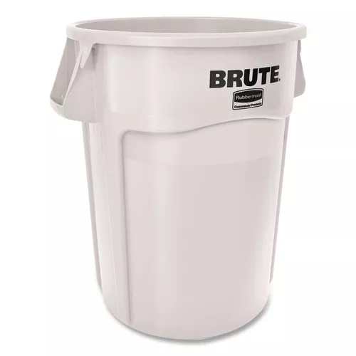 Rubbermaid Commercial 1779740 Brute Container 44 gal Plastic White