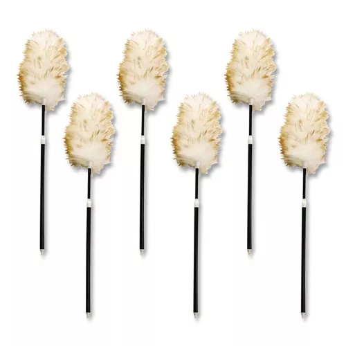 Rubbermaid Commercial FG9C04000000 Telescoping Lambswool Duster with 30 in. to 42 in. Handle (6/Carton)