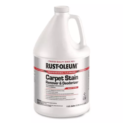 Rust-Oleum 352253 Carpet Stain Remover Plus Deodorizer Lemon Scent 1 gal Jug (4/Carton)