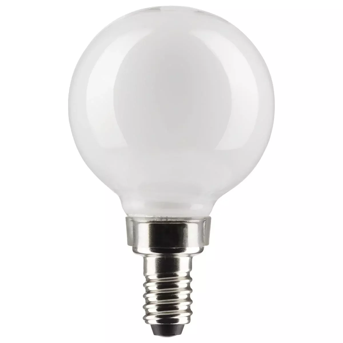 Satco LED G16.5 Globe Light Bulb – 5.5W – 60W Equivalent – E12 Base – Warm White – 2700K