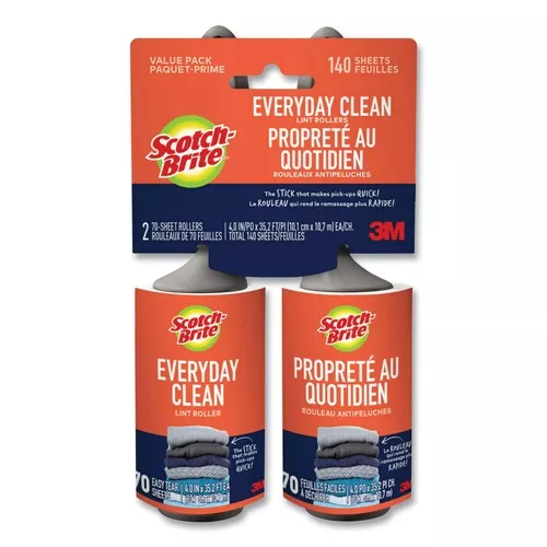 Scotch-Brite 7100278673 Everyday Clean Lint Roller (2/Pack)