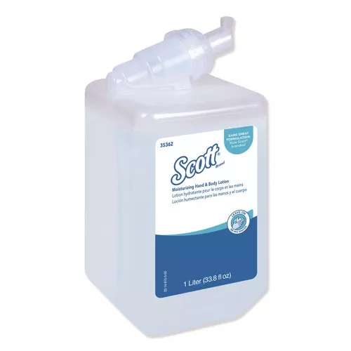 Scott 35362 1 Liter Bottle Moisturizing Hand and Body Lotion - Fresh Scent