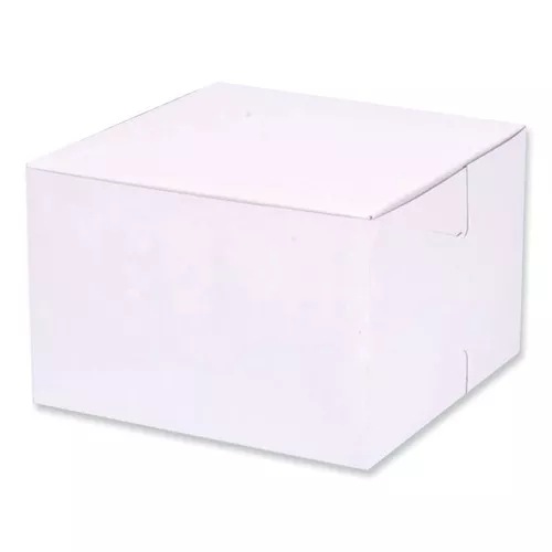 SCT 1509 6 in. x 6 in. x 4 in. Paper Standard Bakery Boxes - White (250/Carton)