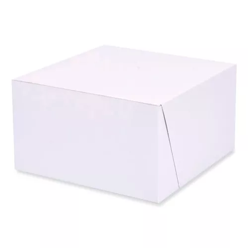 SCT 1521 7 in. x 7 in. x 4 in. Paper Standard Bakery Boxes - White (250/Carton)