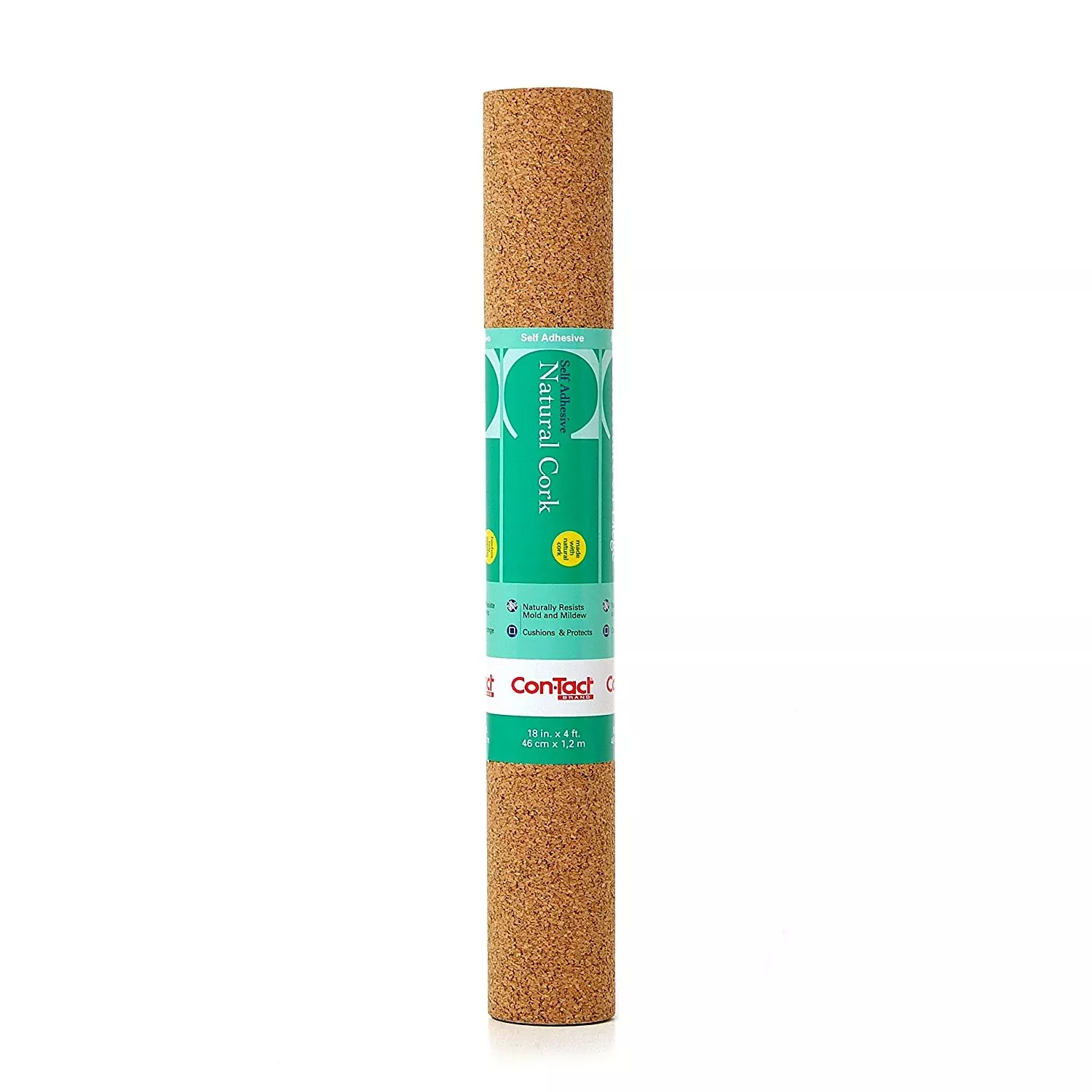Self-Adhesive Natural Cork Shelf Liner – 18" x 4 ft
