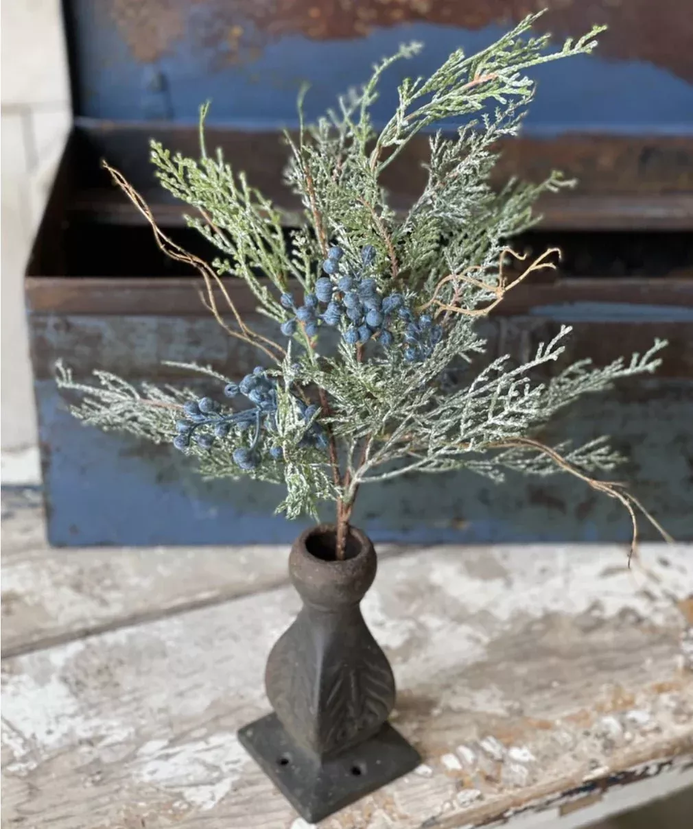 Set of Three Faux Bluestone Cedar Sprays