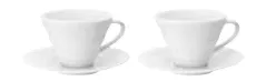Set of Two - Cup and Saucer for Hario V60 Ceramic Dripper