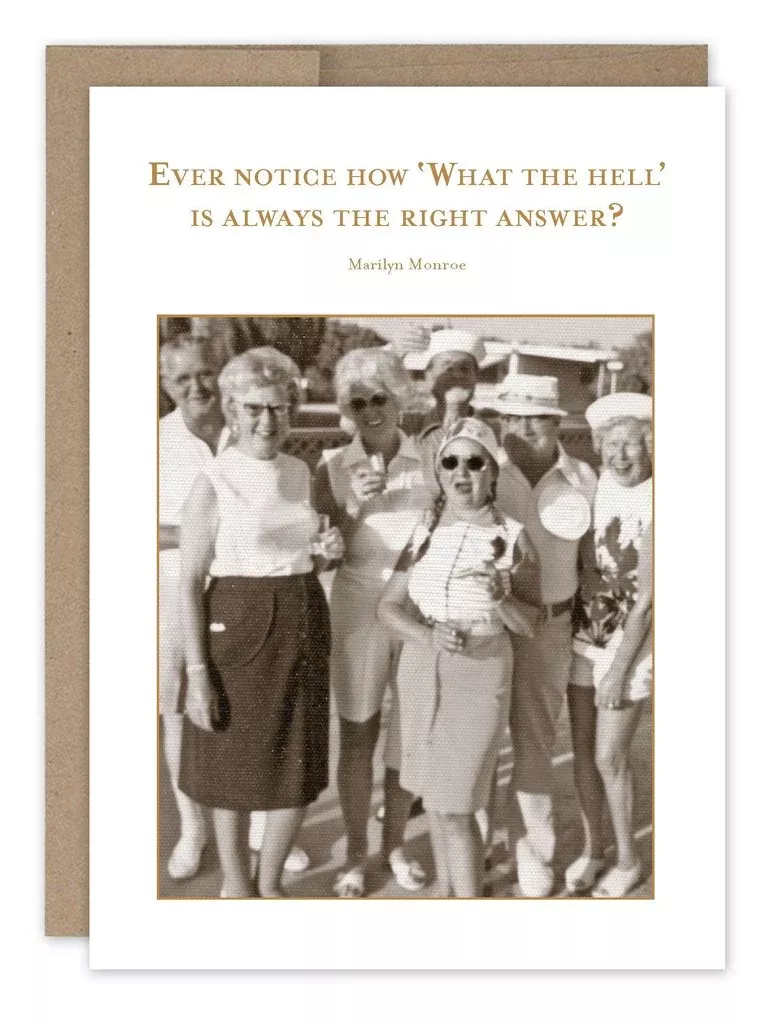 Shannon Martin Birthday Card – What The Hell
