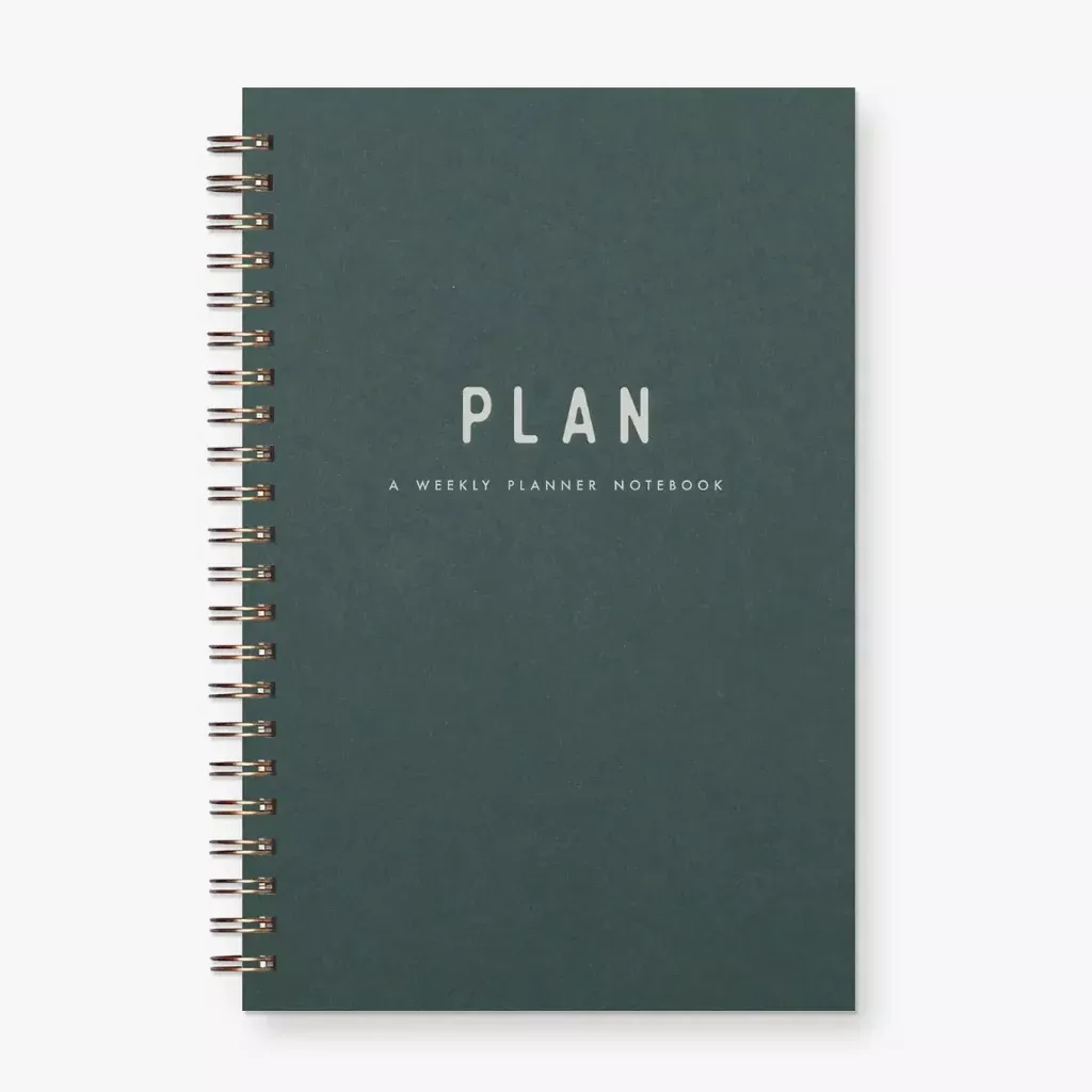 Simple Undated Weekly Planner - Forest