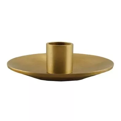Simplicity Gold Metal Taper Candle Holder