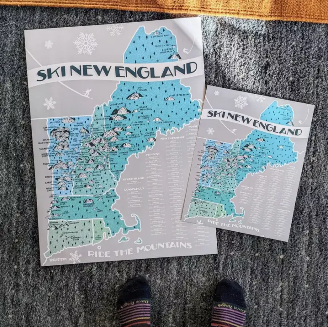 Ski New England Print - 11x14