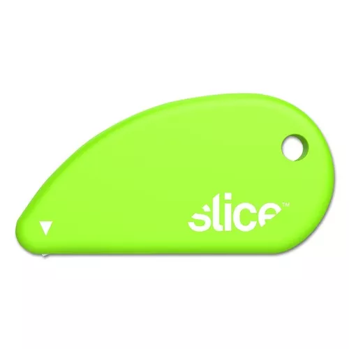 slice 00200 0.1 in. Ceramic Blade 2.4 in. Plastic Handle Fixed Non Replaceable Micro Safety Blade Safety Cutters - Green