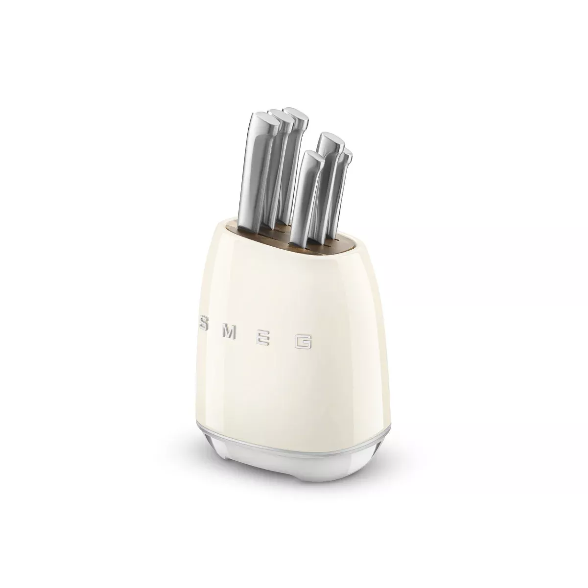 Smeg 7-Piece Knife Block Set KBSF02CR (Cream)