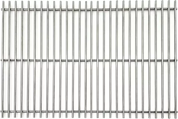 Solid Stainless Steel Cooking grids/grates 17" x 12 1/2" Replacement for Charbroil 461320507, 461320508, 463250509, Great Outdoors, Thermos, Vermont Castings Gas Grills, set of 2