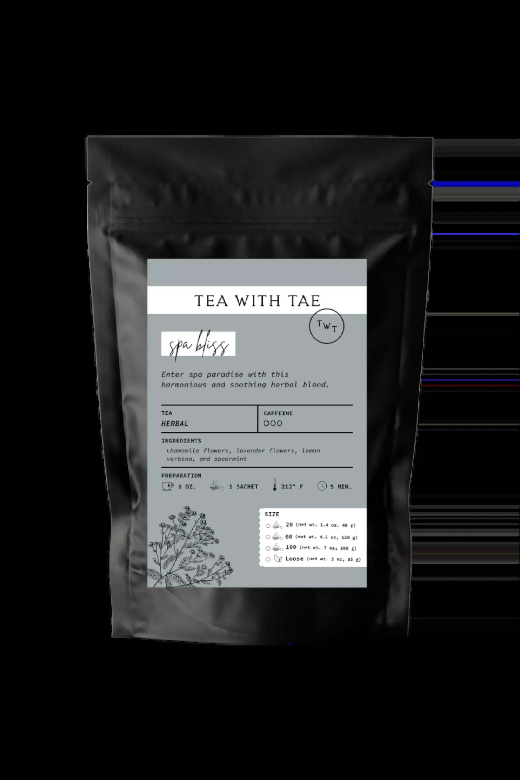 Spa Bliss Herbal Relaxing Tea Pouch