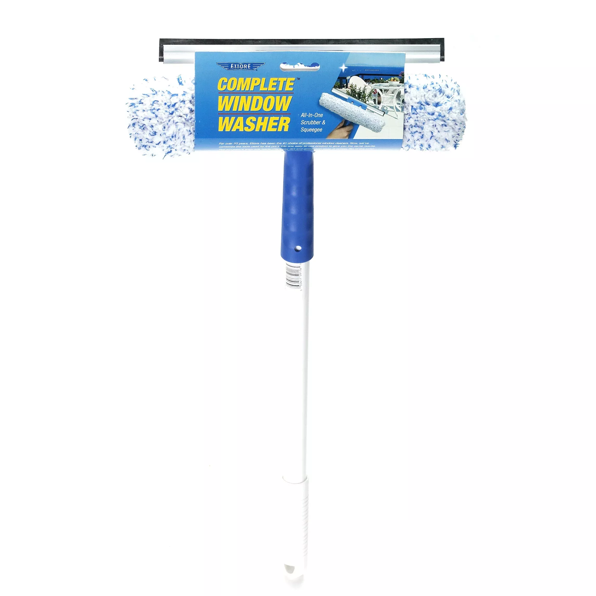 Squeegee and Scrubber Combo Tool – 16" Handle