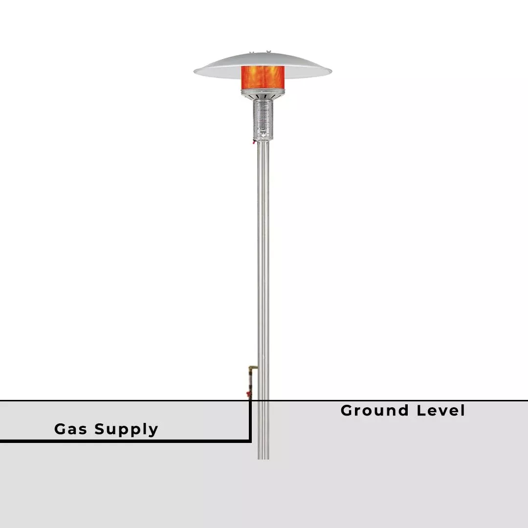 Stainless Steel NG Permanent Post Heater