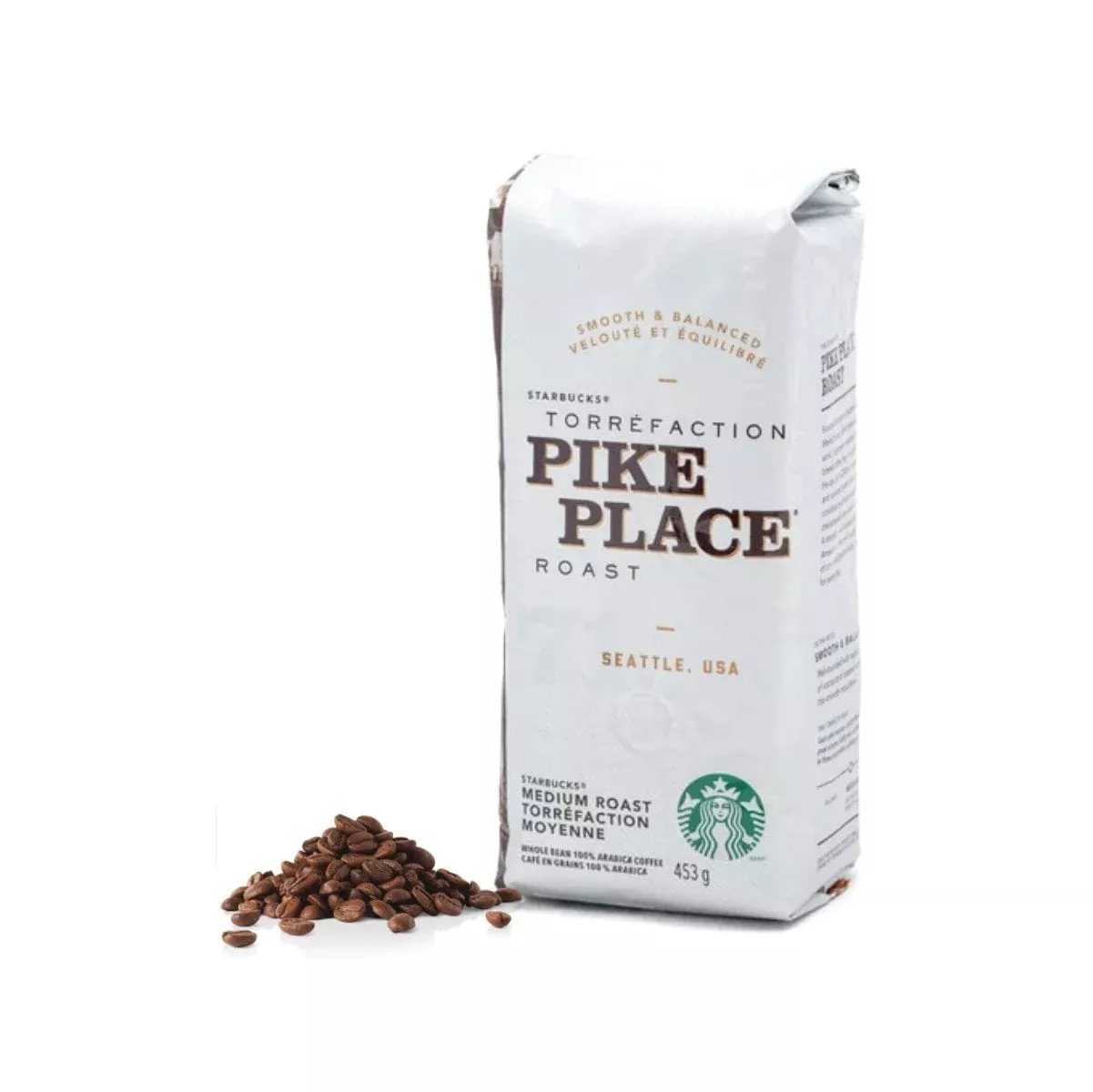 Starbucks Pike Place Roast Coffee Beans (1lb)