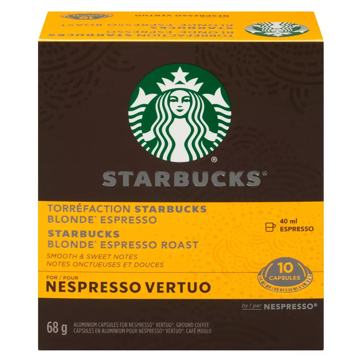 Starbucks - Vertuo Blonde Espresso Roast 10 Pack