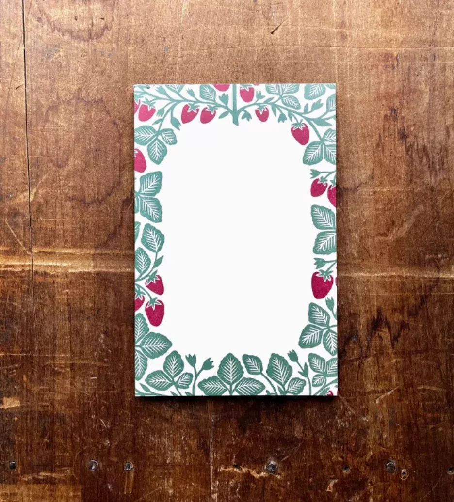 Strawberry Notepad